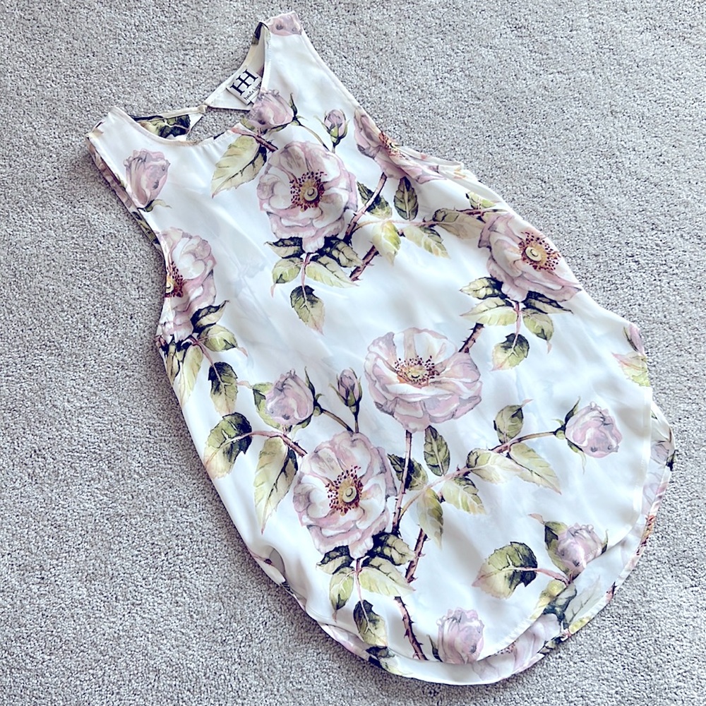 Haute Hippie low back silk tank- womens small